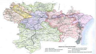 carte des zones de fermage pour le département de l'Aude